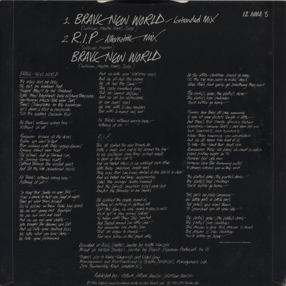 New Model Army Brave New World - Double Pack UK 12" vinyl single (12 inch record / Maxi-single) 5099916504219