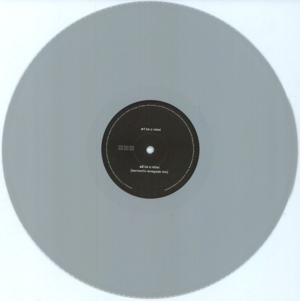 New Order Be A Rebel - Dove Grey Vinyl UK 12" vinyl single (12 inch record / Maxi-single) NEW12BE797894