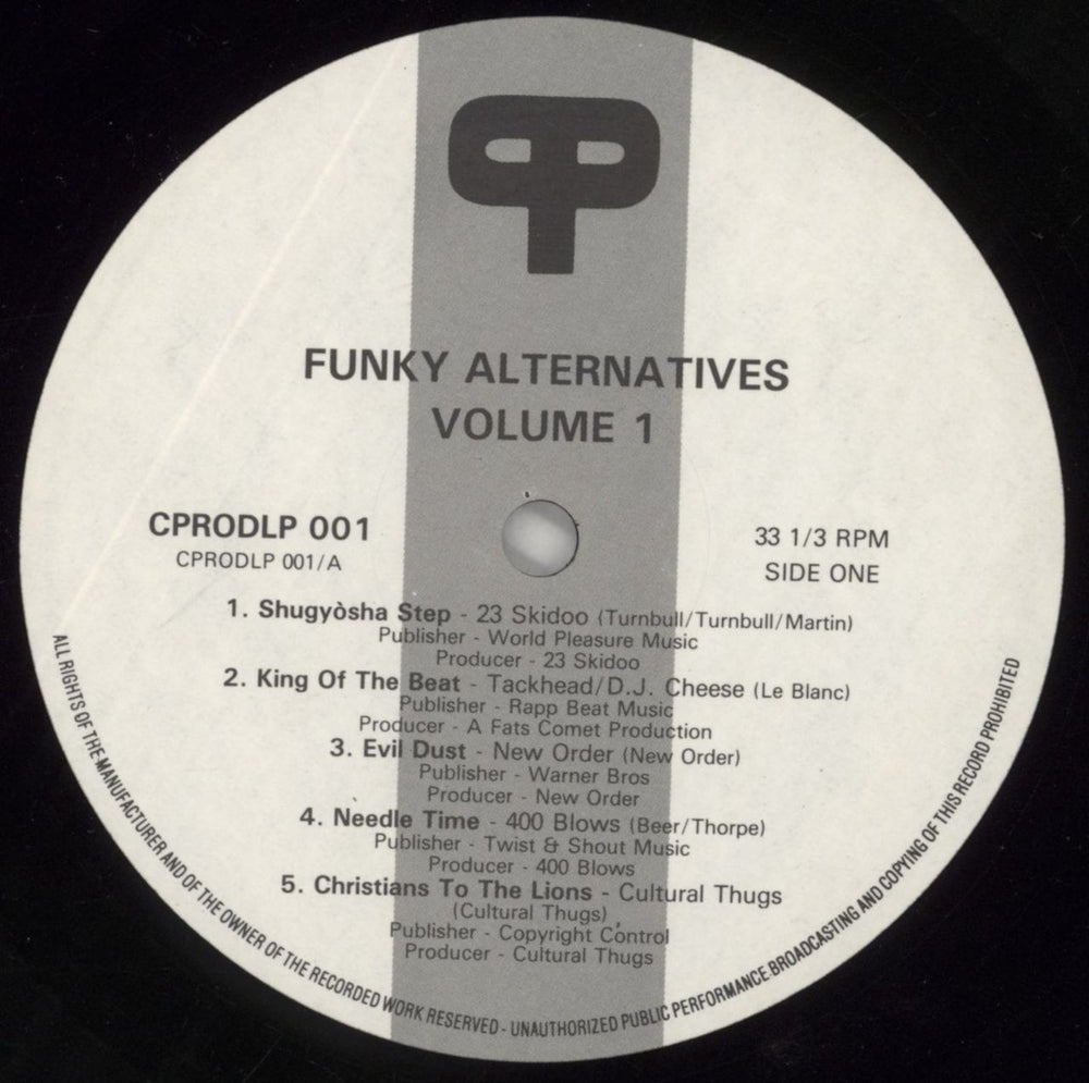 New Order Funky Alternatives Volume 1 UK vinyl LP album (LP record) NEWLPEV301174