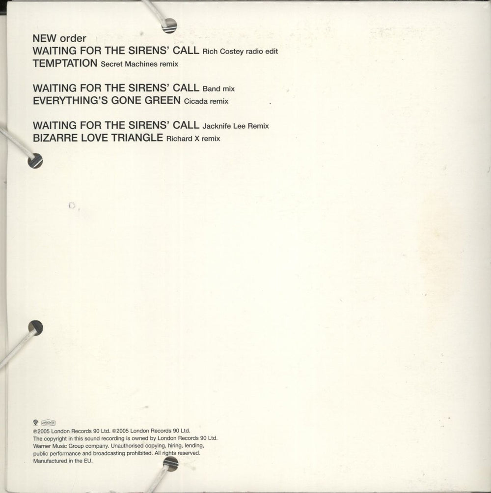 New Order Waiting For The Sirens' Call - 3 x 7"s + Slipcase UK 7" vinyl single (7 inch record / 45) 5050467982970