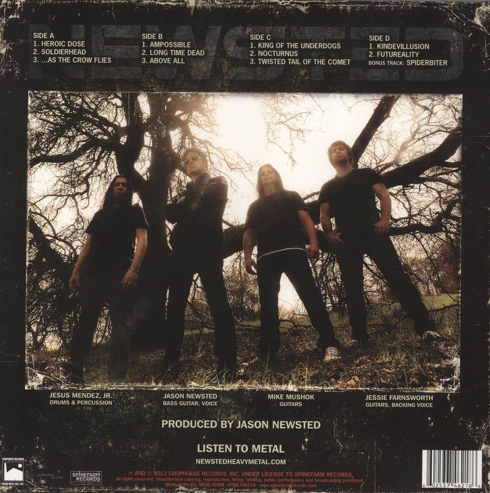 Newsted Heavy Metal Music - Gold Vinyl UK 2-LP vinyl record set (Double LP Album) 602537462186