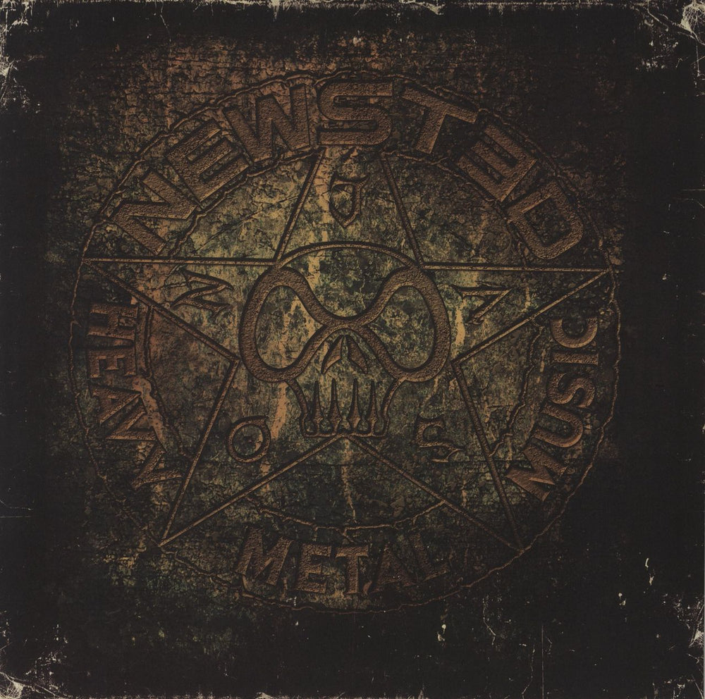 Newsted Heavy Metal Music - Gold Vinyl UK 2-LP vinyl record set (Double LP Album) SPINE746218