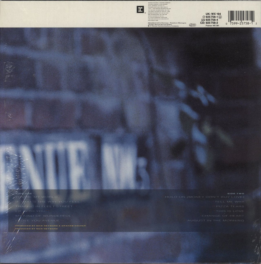 Nick Heyward I Love You Avenue - shrink UK vinyl LP album (LP record) 075992575812