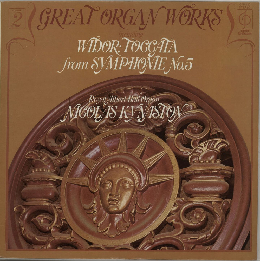 Nicolas Kynaston Great Organ Works UK vinyl LP album (LP record) CFP170