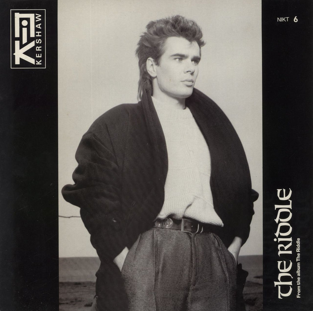 Nik Kershaw The Riddle + Poster UK 12" vinyl single (12 inch record / Maxi-single) NIKT6