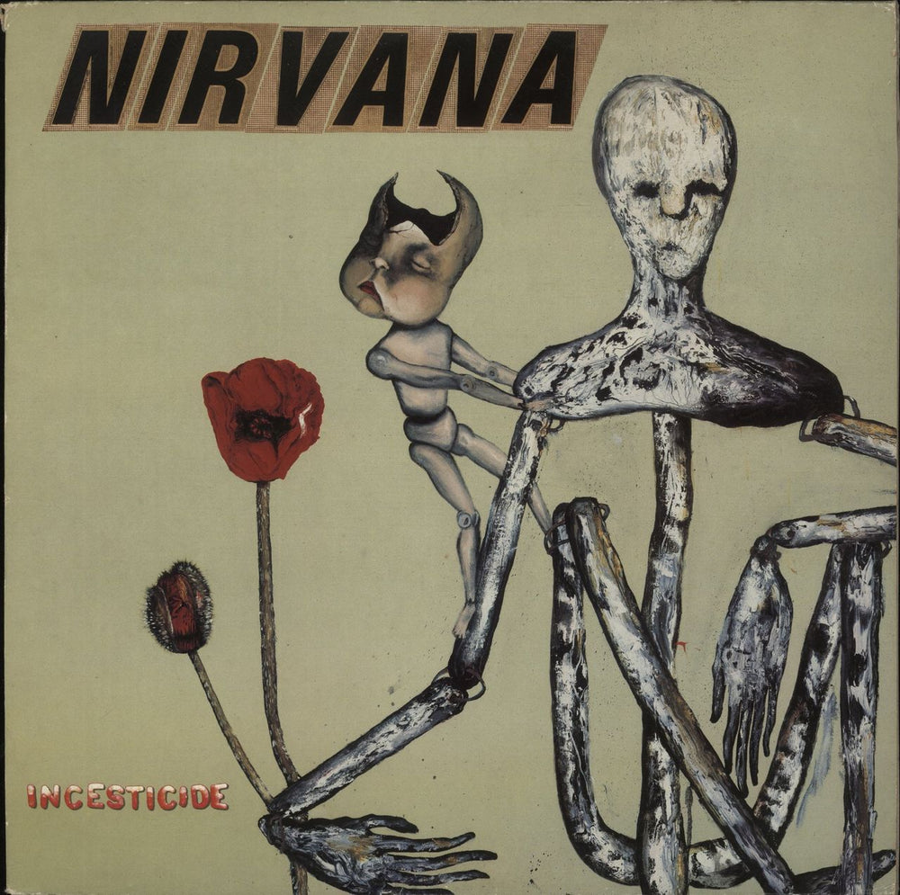 Nirvana (US) Incesticide- VG UK vinyl LP album (LP record) GEF24504