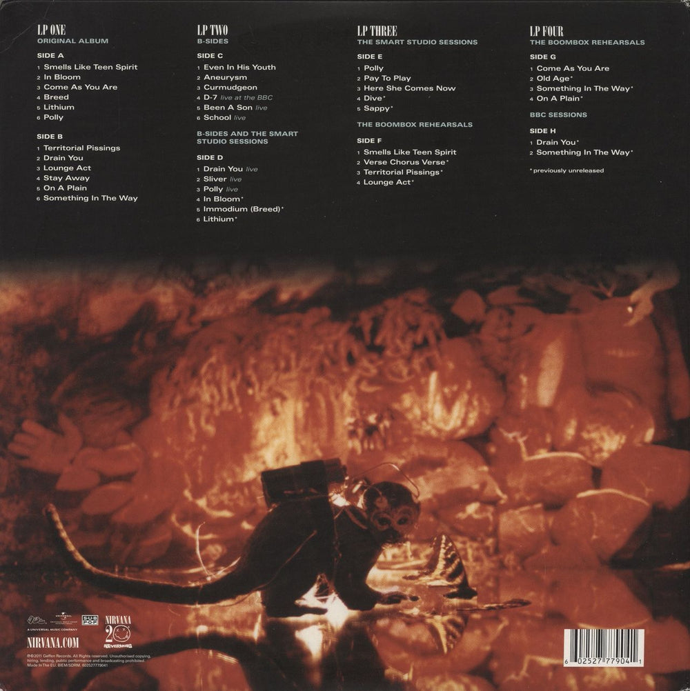 Nirvana (US) Nevermind - 20th Anniversary Deluxe Edition UK 4-LP vinyl album record set 602527779041