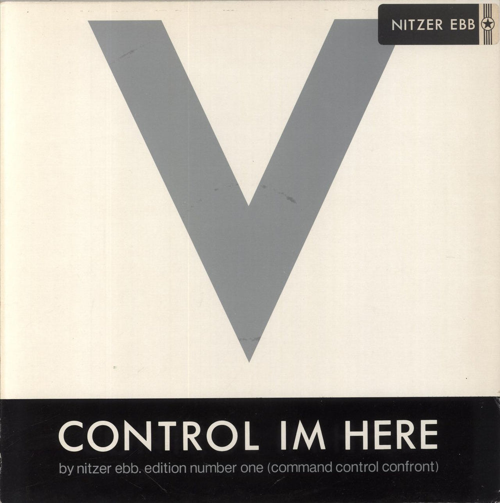 Nitzer Ebb Control I'm Here UK 12" vinyl single (12 inch record / Maxi-single) 12MUTE71