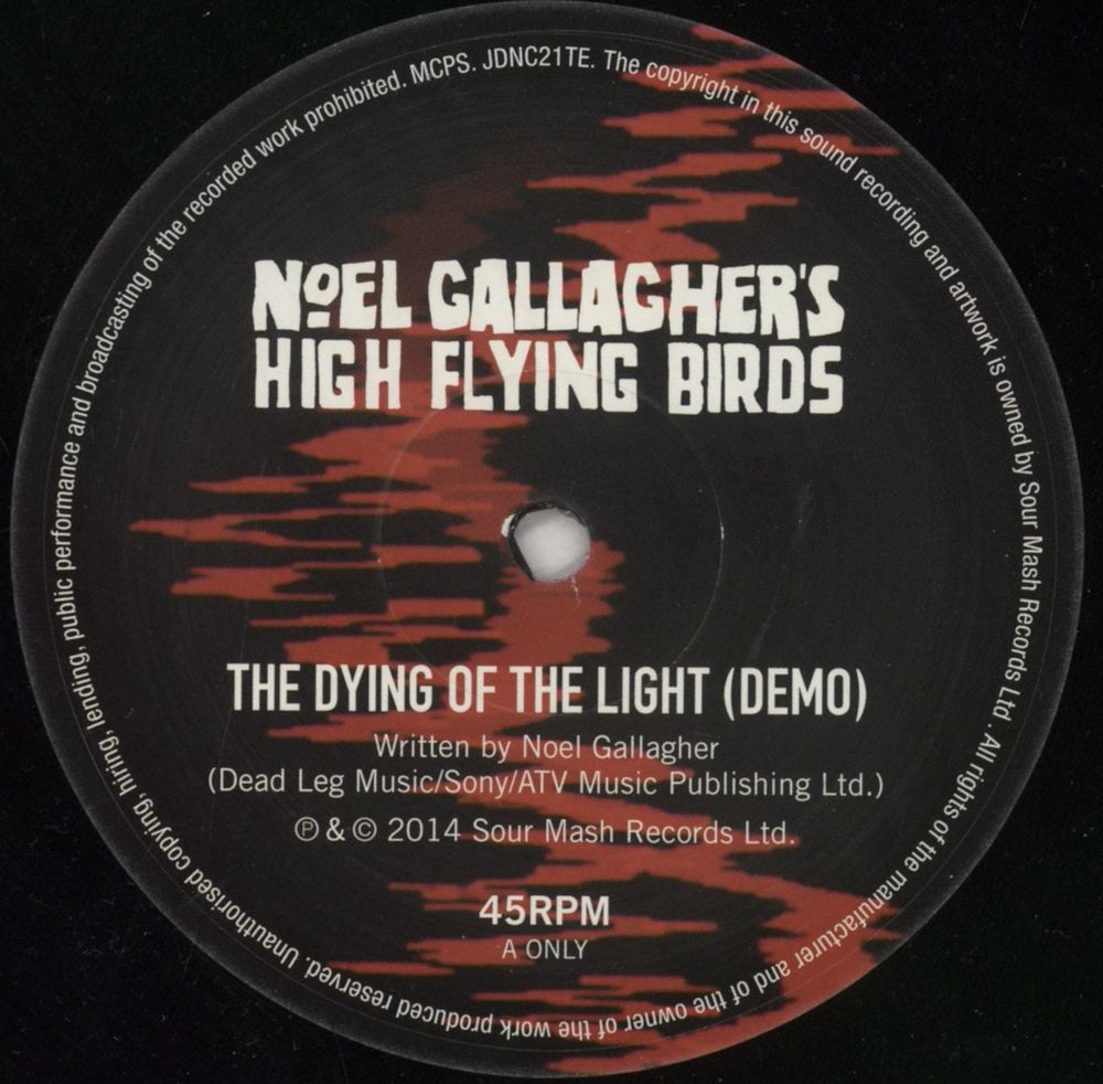 Noel Gallagher The Dying Of The Light - Numbered Sleeve UK 10" vinyl single (10 inch record) NGL10TH650931