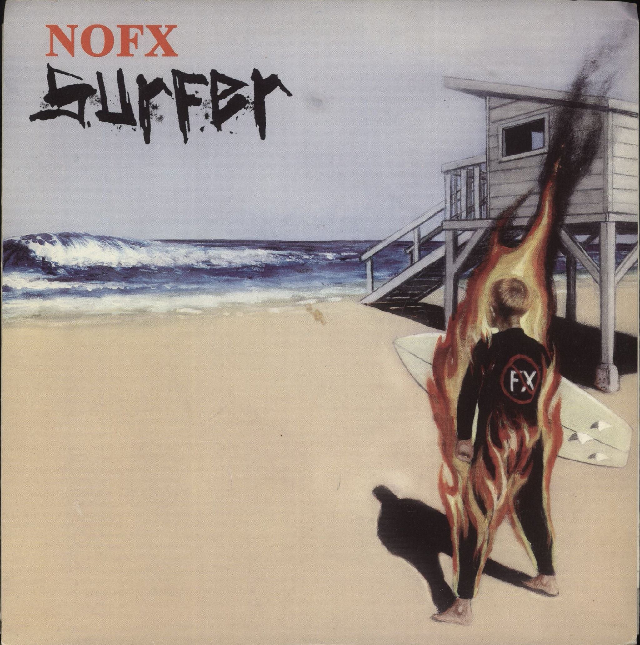 NoFX Surfer - EX US 7\" vinyl single (7 inch record / 45) FAT624-7