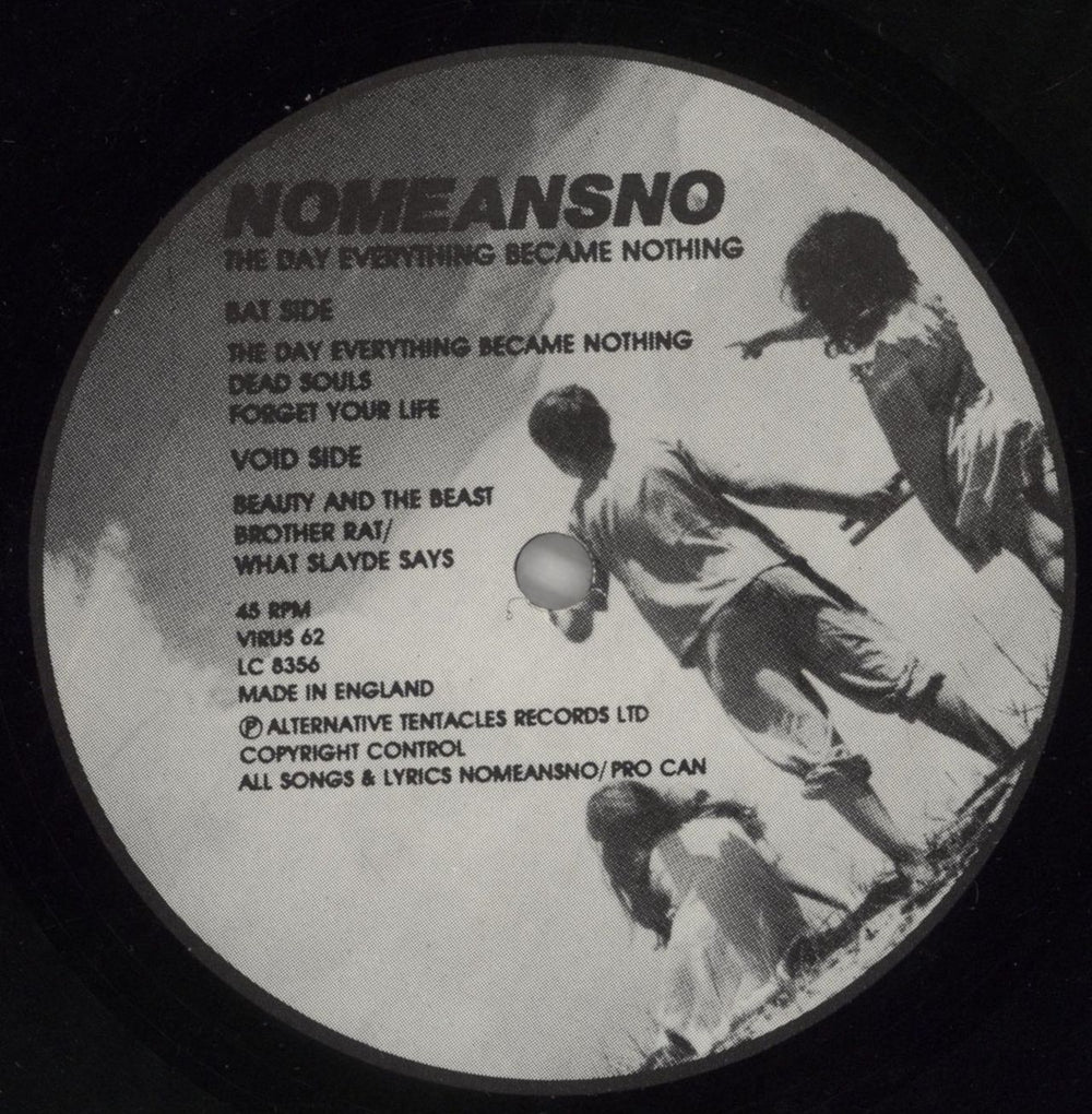 Nomeansno The Day Everything Became Nothing - EX UK 12" vinyl single (12 inch record / Maxi-single) NOQ12TH862539