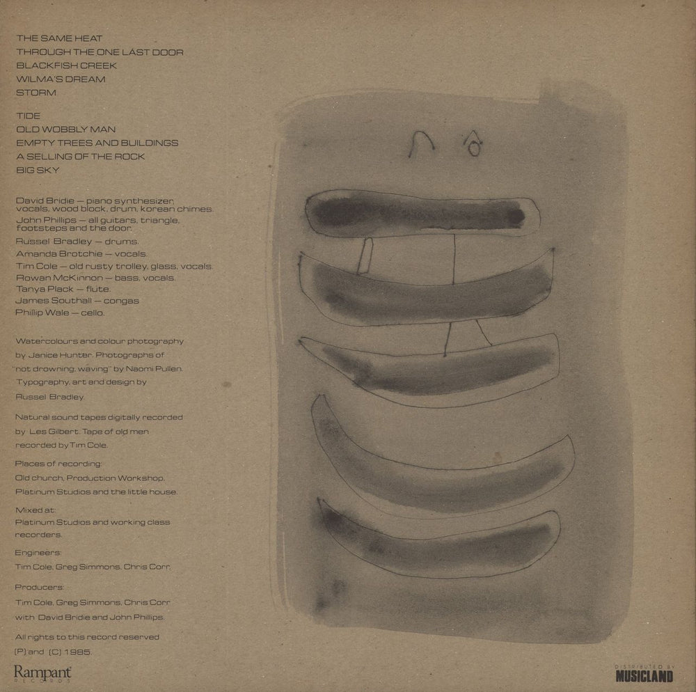 Not Drowning, Waving The Little Desert Australian vinyl LP album (LP record)