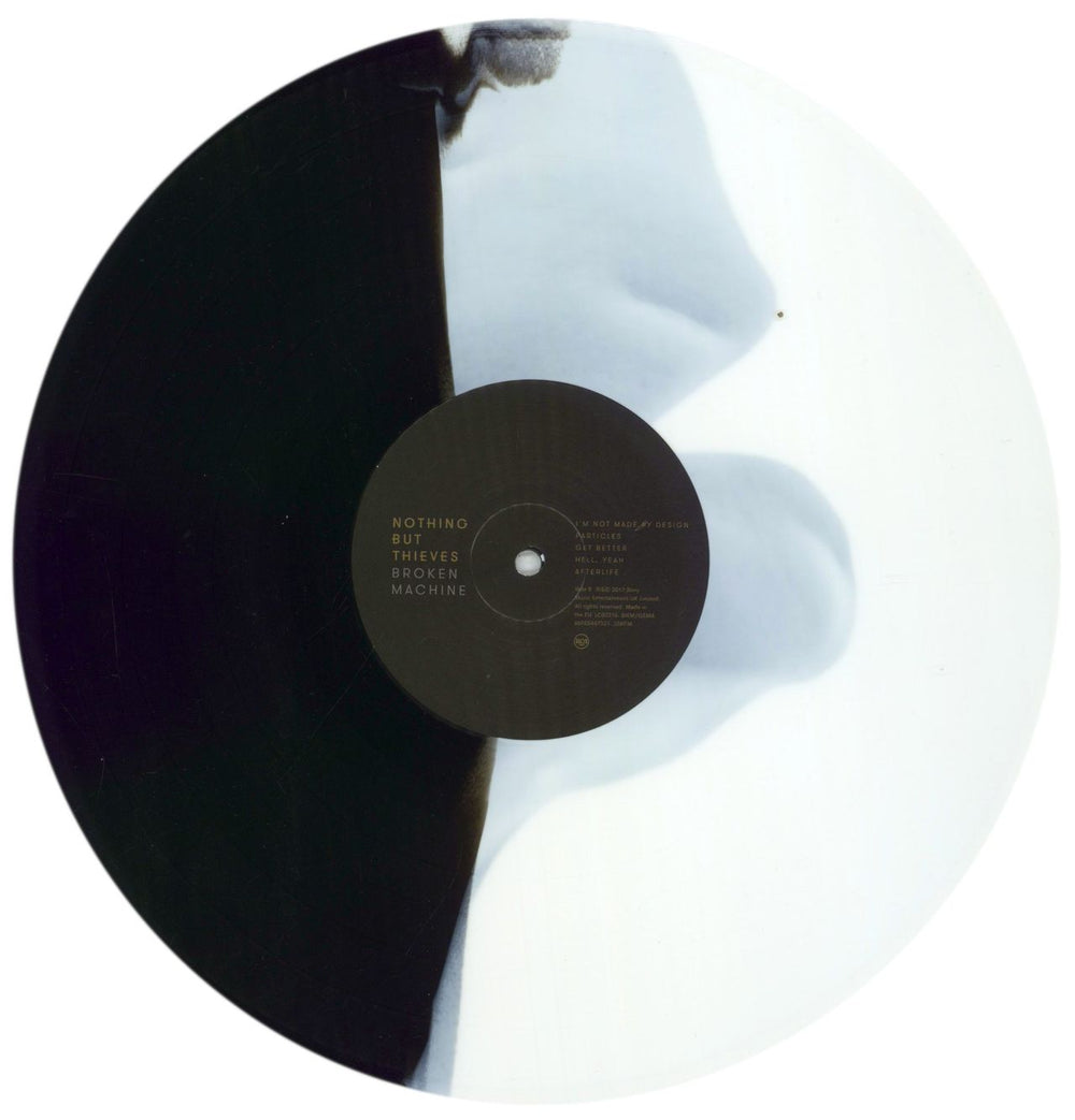 Nothing But Thieves Broken Machine - Black & White Split Vinyl UK vinyl LP album (LP record) N5-LPBR856428