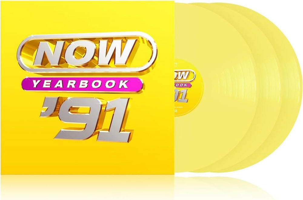 Now That's What I Call Music Now Yearbook 1991 - Yellow Vinyl - Sealed UK 3-LP vinyl record set (Triple LP Album) LPYBNOW91