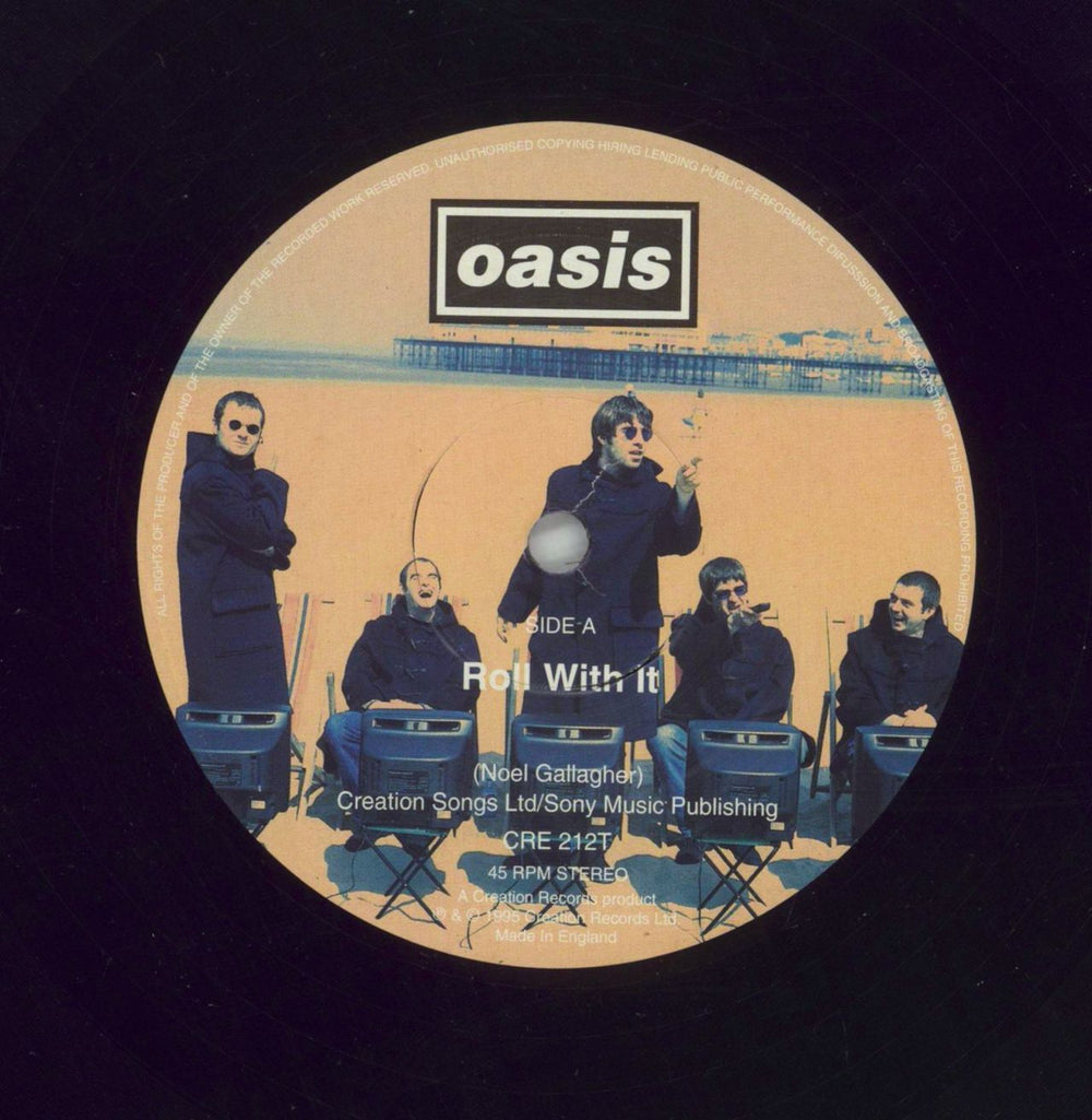 Oasis Roll With It - EX UK 12" vinyl single (12 inch record / Maxi-single) OAS12RO859670