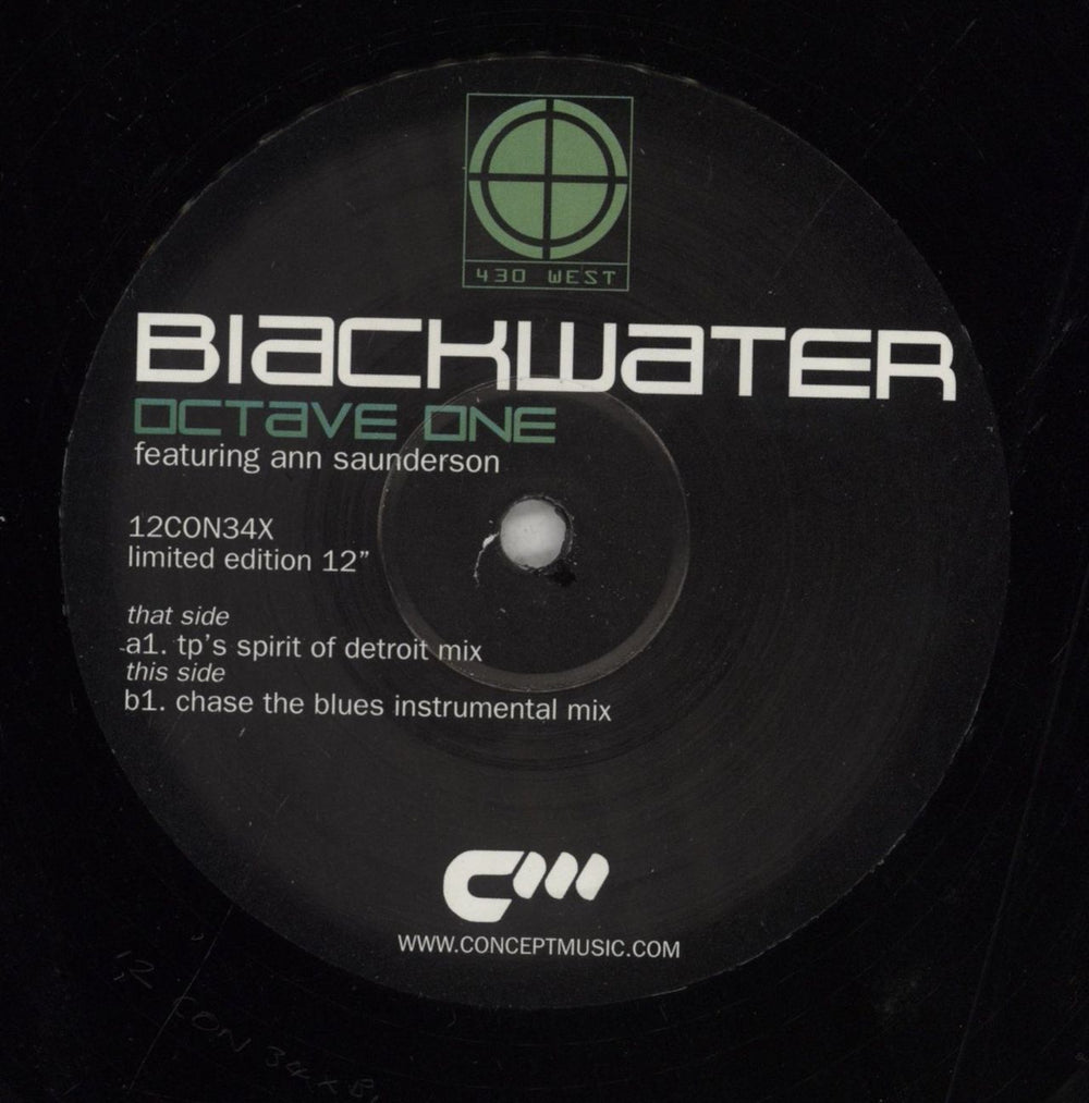 Octave One Blackwater UK 12" vinyl single (12 inch record / Maxi-single) OB412BL854987
