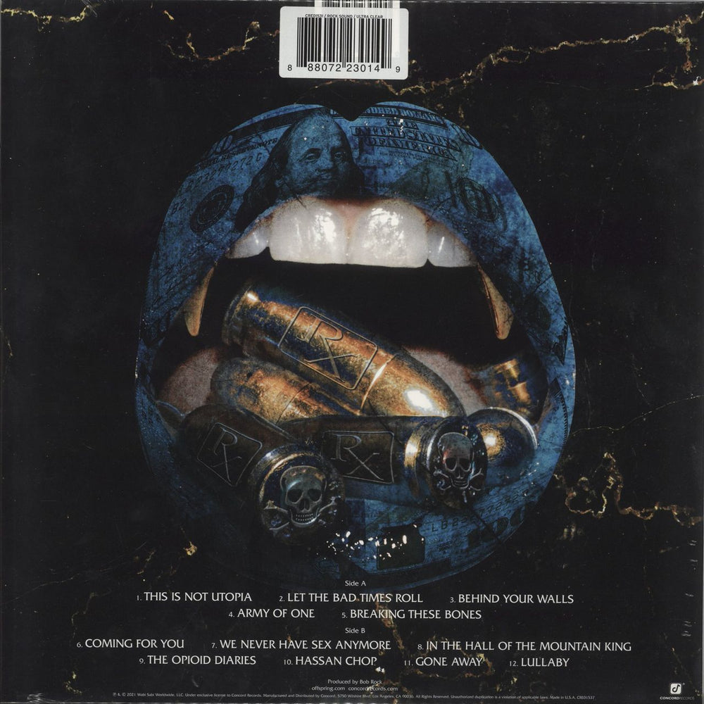 Offspring Let The Bad Times Roll - Clear Vinyl UK vinyl LP album (LP record) 888072230149