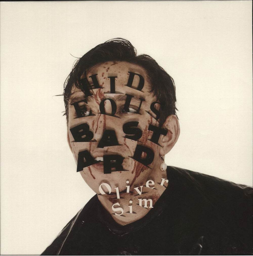 Oliver Sim Hideous Bastard - Clear Red Splatter Vinyl UK vinyl LP album (LP record) BLOOD124-A