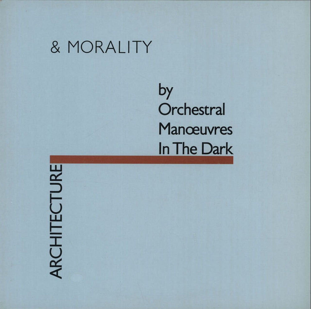 Orchestral Manoeuvres In The Dark Architecture & Morality - Non-Die Cut Blue Sleeve UK vinyl LP album (LP record) DID12