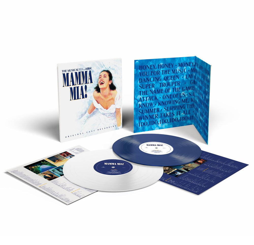 Original Cast Recording Mamma Mia! - Blue & White Vinyl + Finale Bonus Tracks - Sealed UK 2-LP vinyl record set (Double LP Album) 7817736