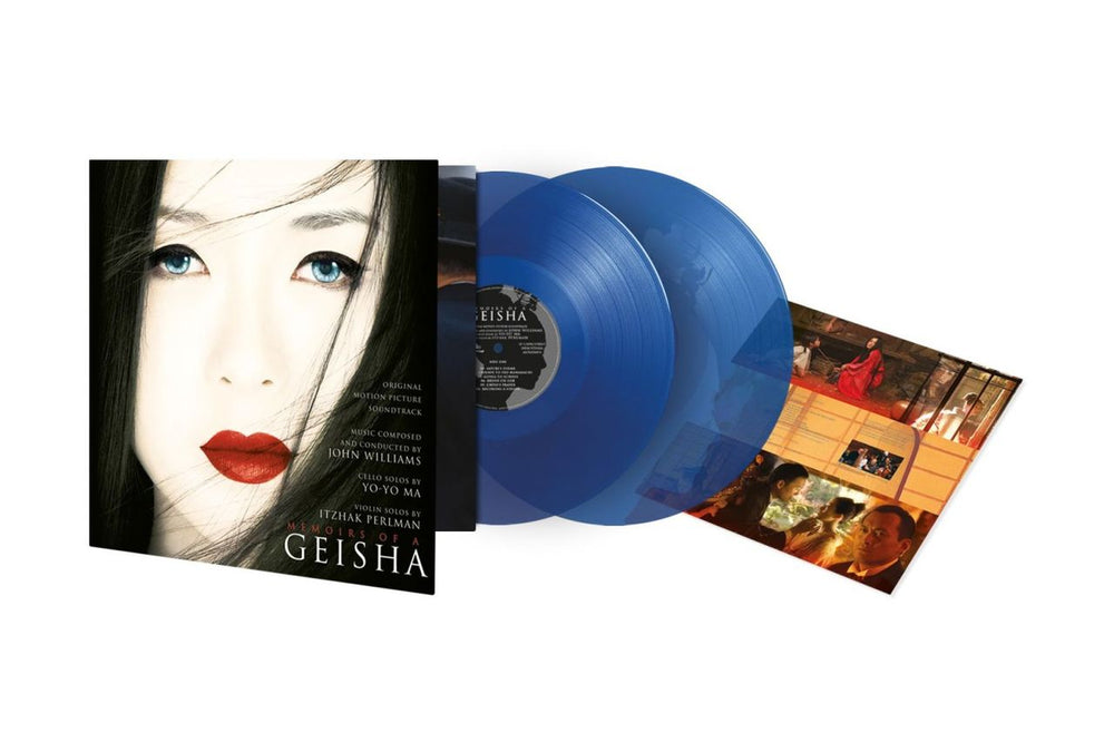 Original Soundtrack Memoirs Of A Geisha - Translucent Blue Vinyl Etched 180 Gram UK 2-LP vinyl record set (Double LP Album)