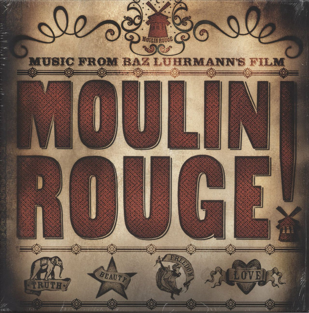 Original Soundtrack Moulin Rouge - Music From Baz Luhrmann's Film US 2-LP vinyl record set (Double LP Album) B0026719-01