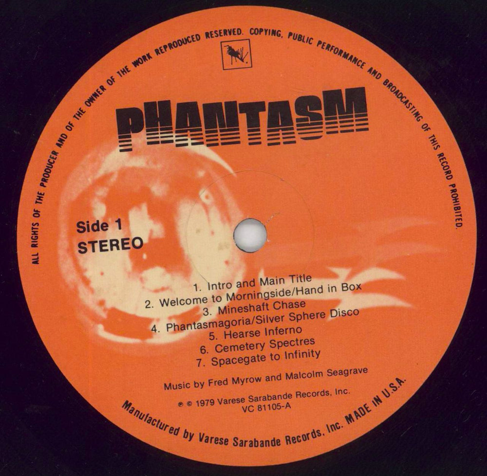 Original Soundtrack Phantasm US vinyl LP album (LP record) OSTLPPH583925