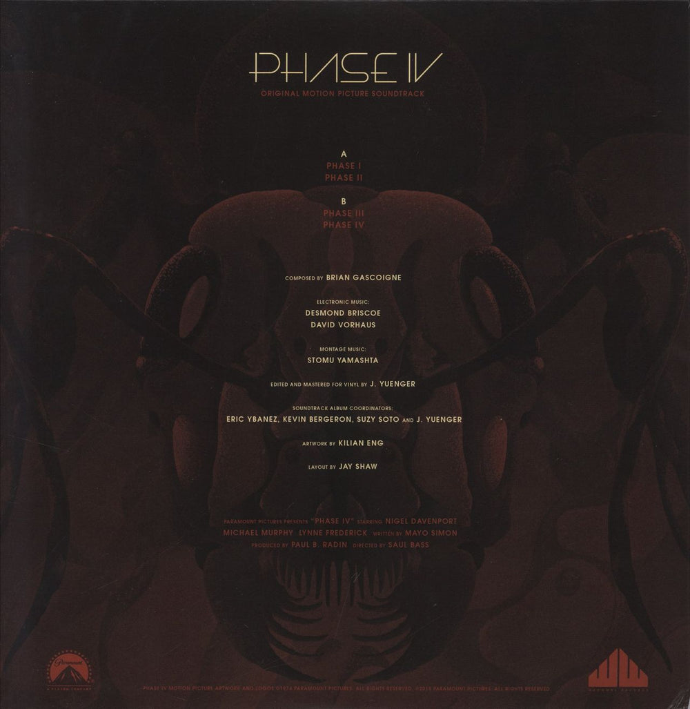 Original Soundtrack Phase IV [Original Motion Picture Soundtrack] - 180g - Yellow Vinyl US vinyl LP album (LP record)