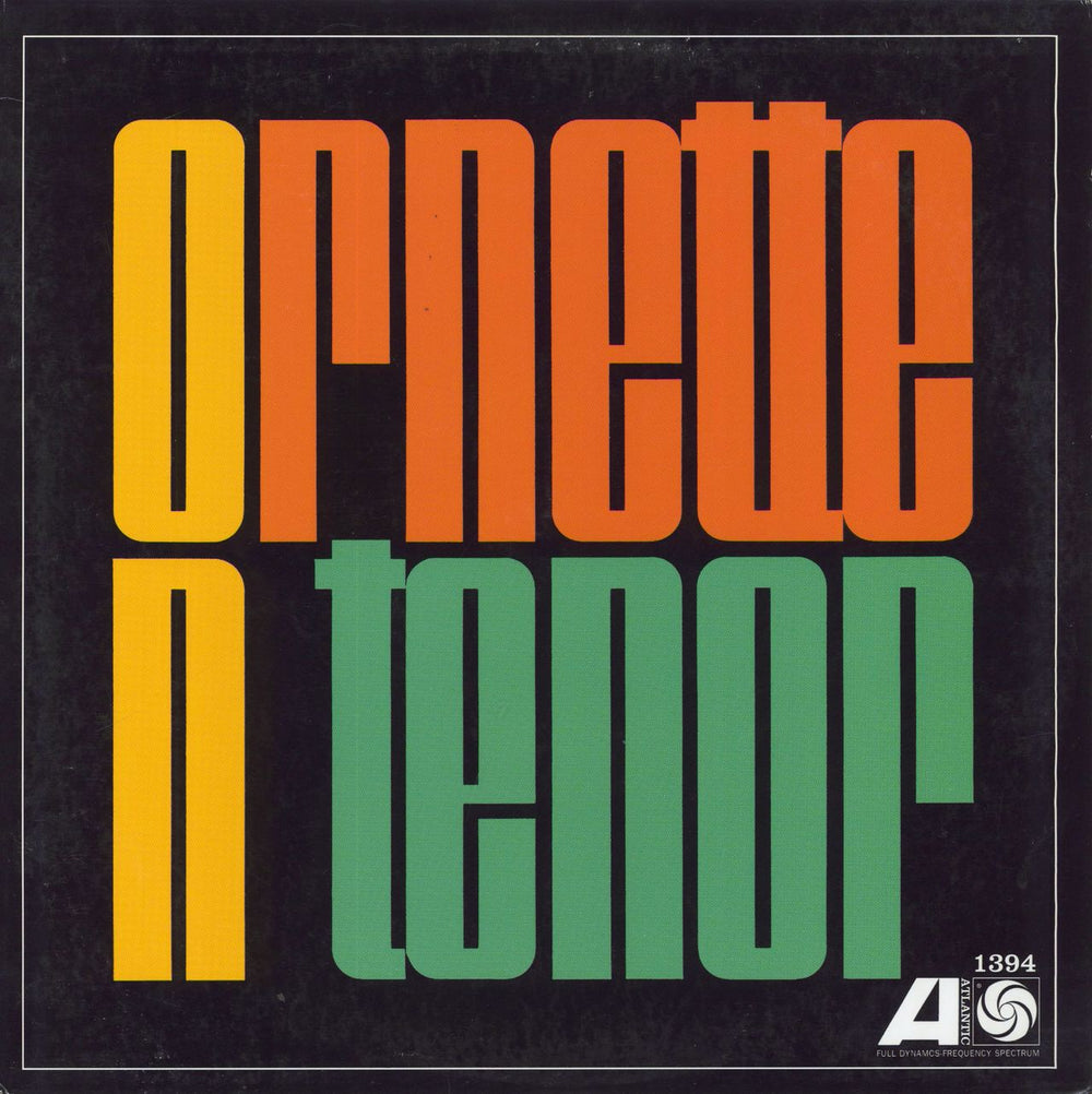 Ornette Coleman Ornette On Tenor US vinyl LP album (LP record) 1394