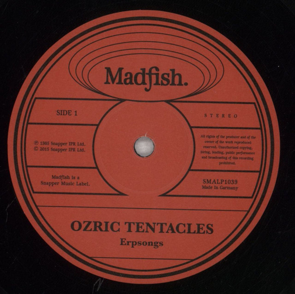 Ozric Tentacles Erpsongs - 180gm Vinyl UK 2-LP vinyl record set (Double LP Album) OZR2LER846262