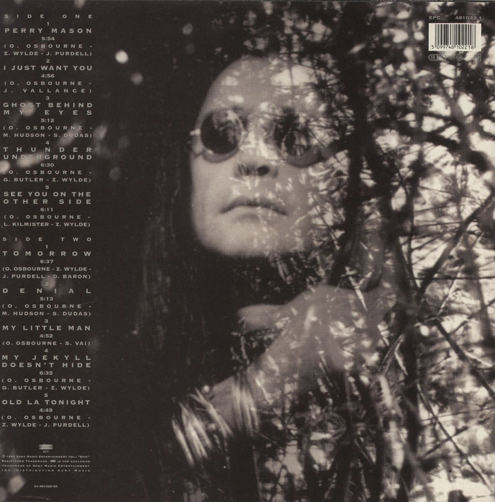 Ozzy Osbourne Ozzmosis UK vinyl LP album (LP record) 5099748102218