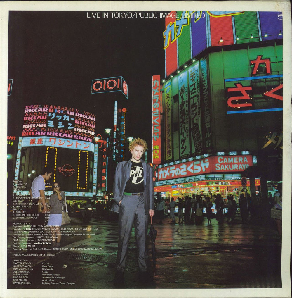 P.I.L. Live In Tokyo + Poster - VG UK 2-LP vinyl record set (Double LP Album) VGD3508