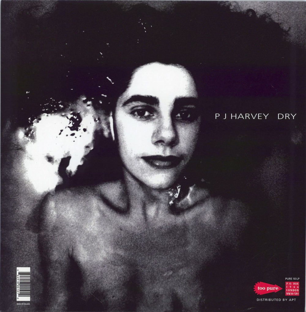 P.J. Harvey Dry UK vinyl LP album (LP record) 644918001010