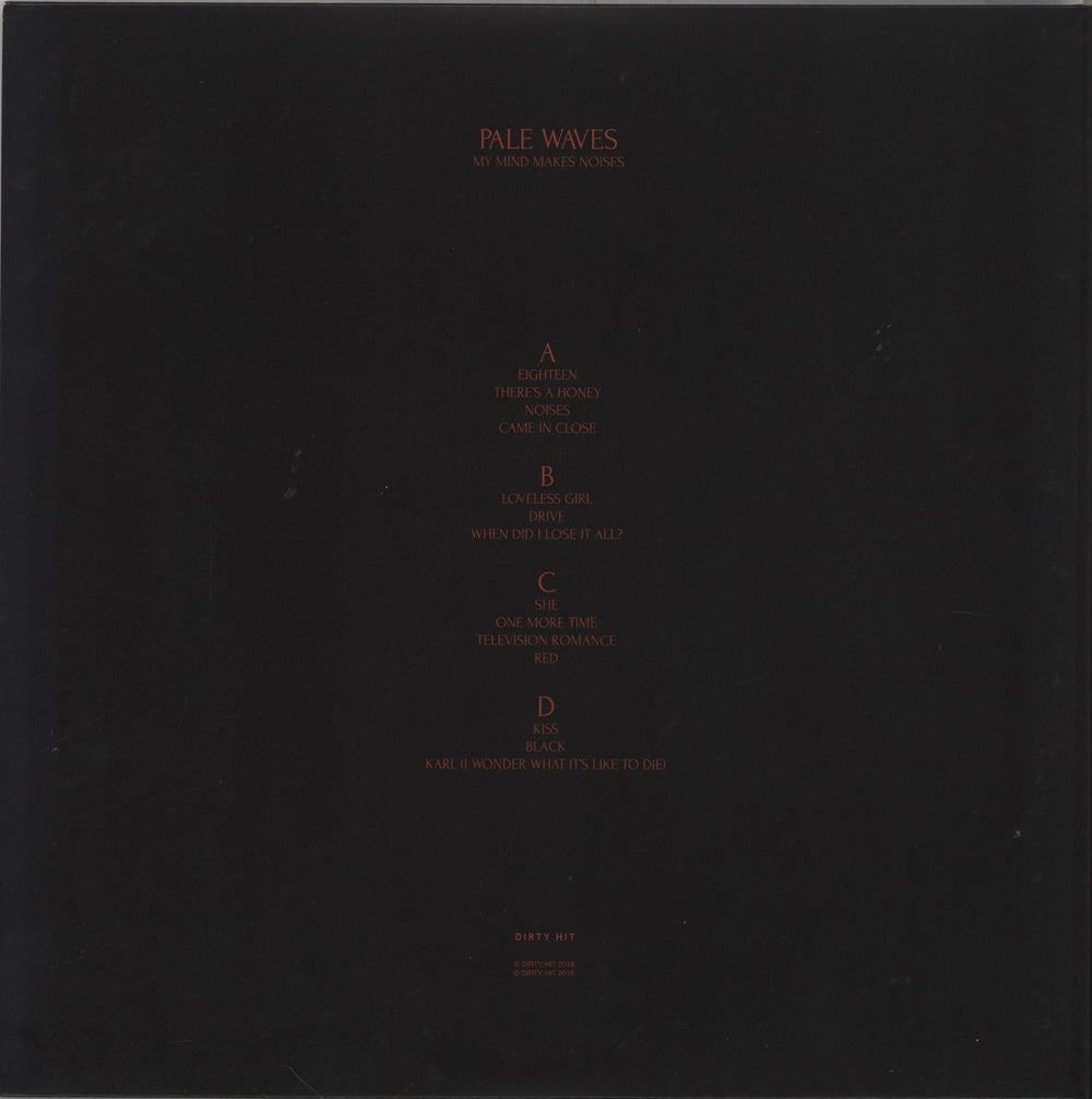 Pale Waves My Mind Makes Noises - 180gm UK 2-LP vinyl record set (Double LP Album) 5060257961184