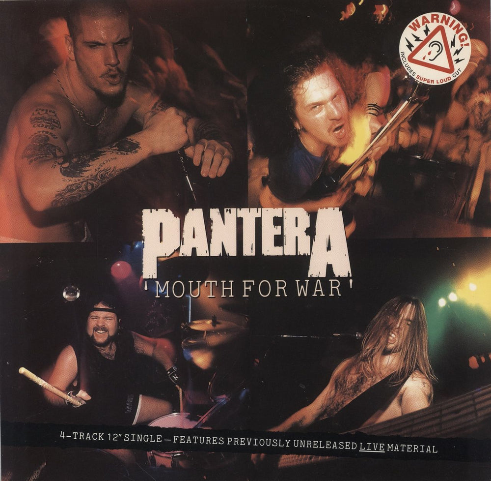 Pantera Mouth For War - EX UK 12" vinyl single (12 inch record / Maxi-single) A5845T