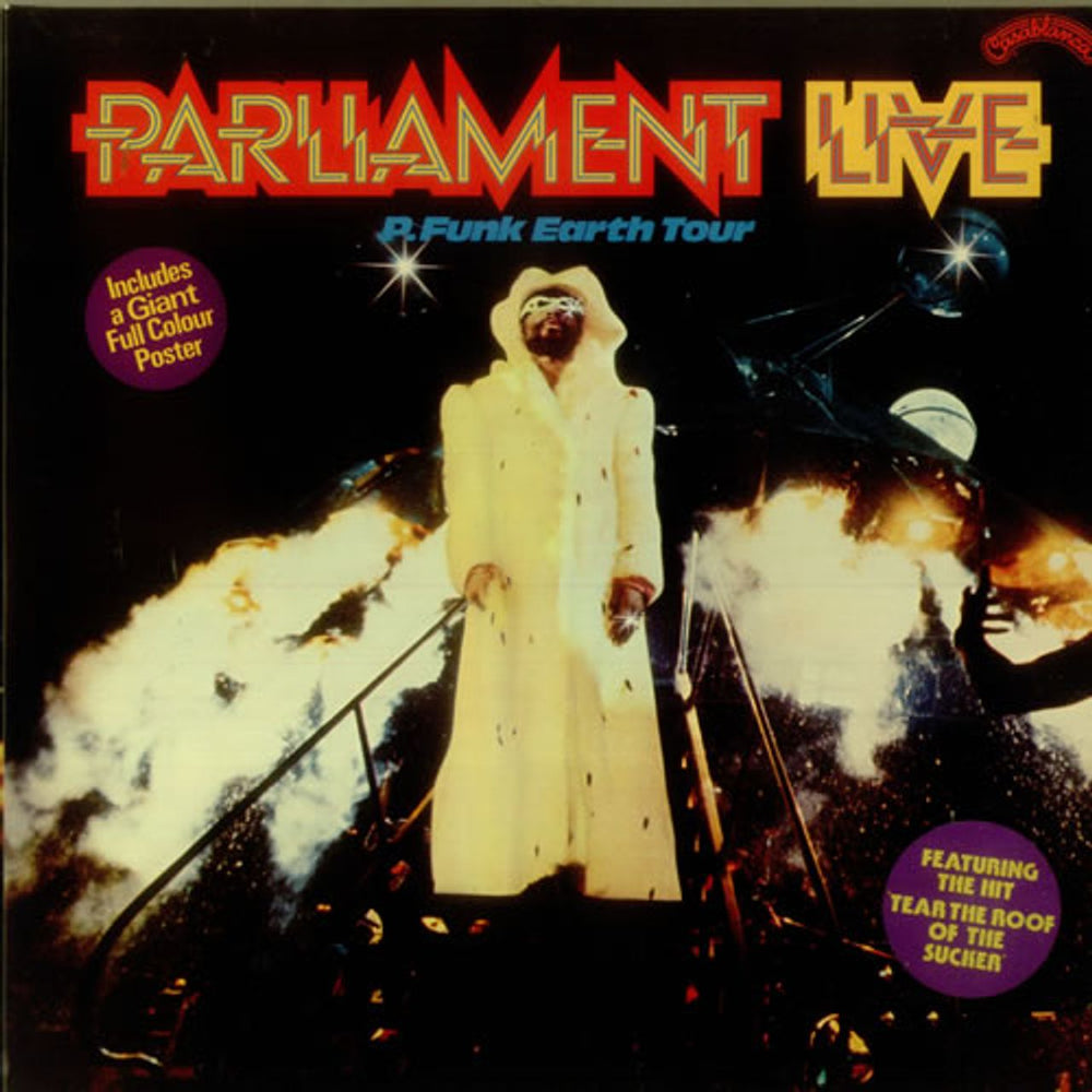 Parliament Live - P. Funk Earth Tour - Complete UK 2-LP vinyl record set (Double LP Album) CALD5002