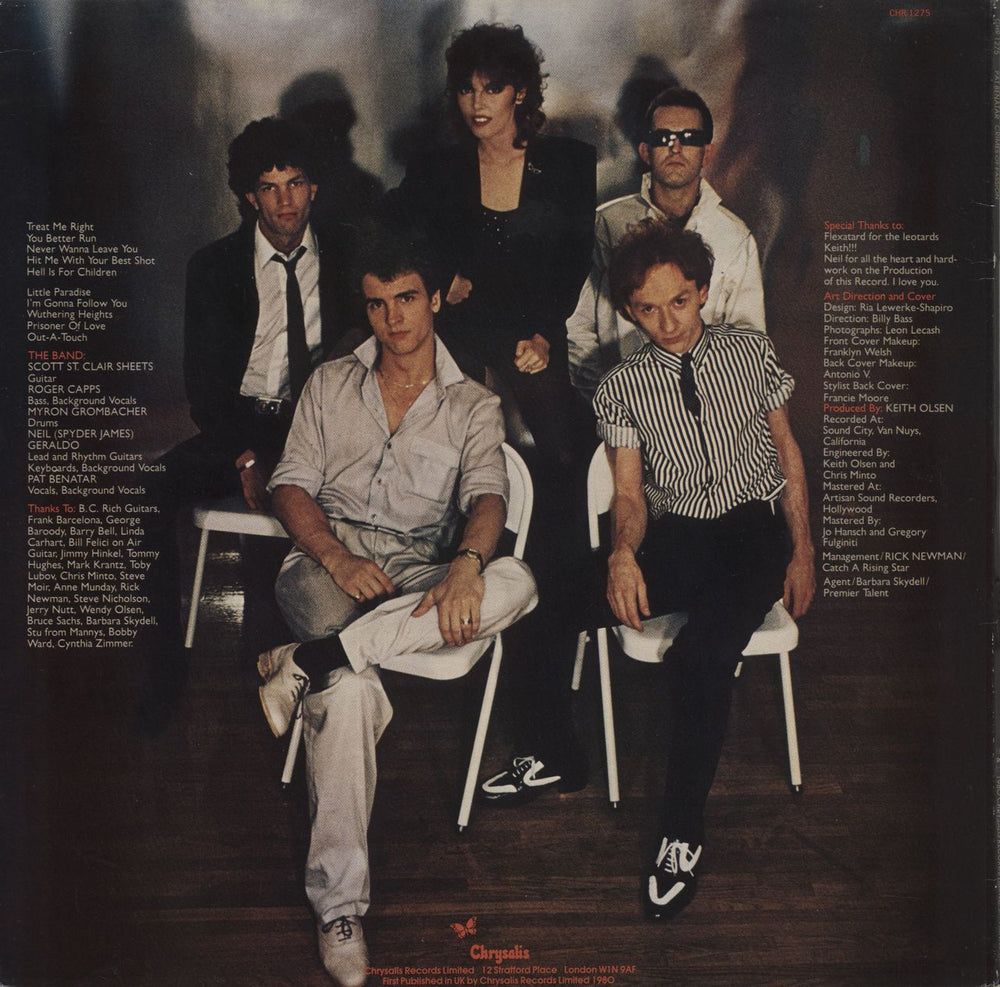 Pat Benatar Crimes Of Passion - Test Pressing UK Promo vinyl LP album (LP record)