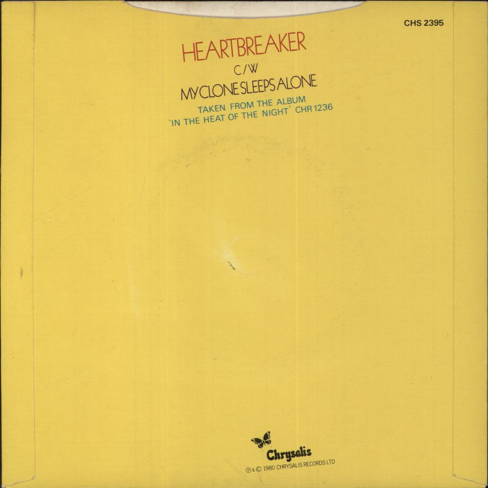 Pat Benatar Heartbreaker UK 7" vinyl single (7 inch record / 45)