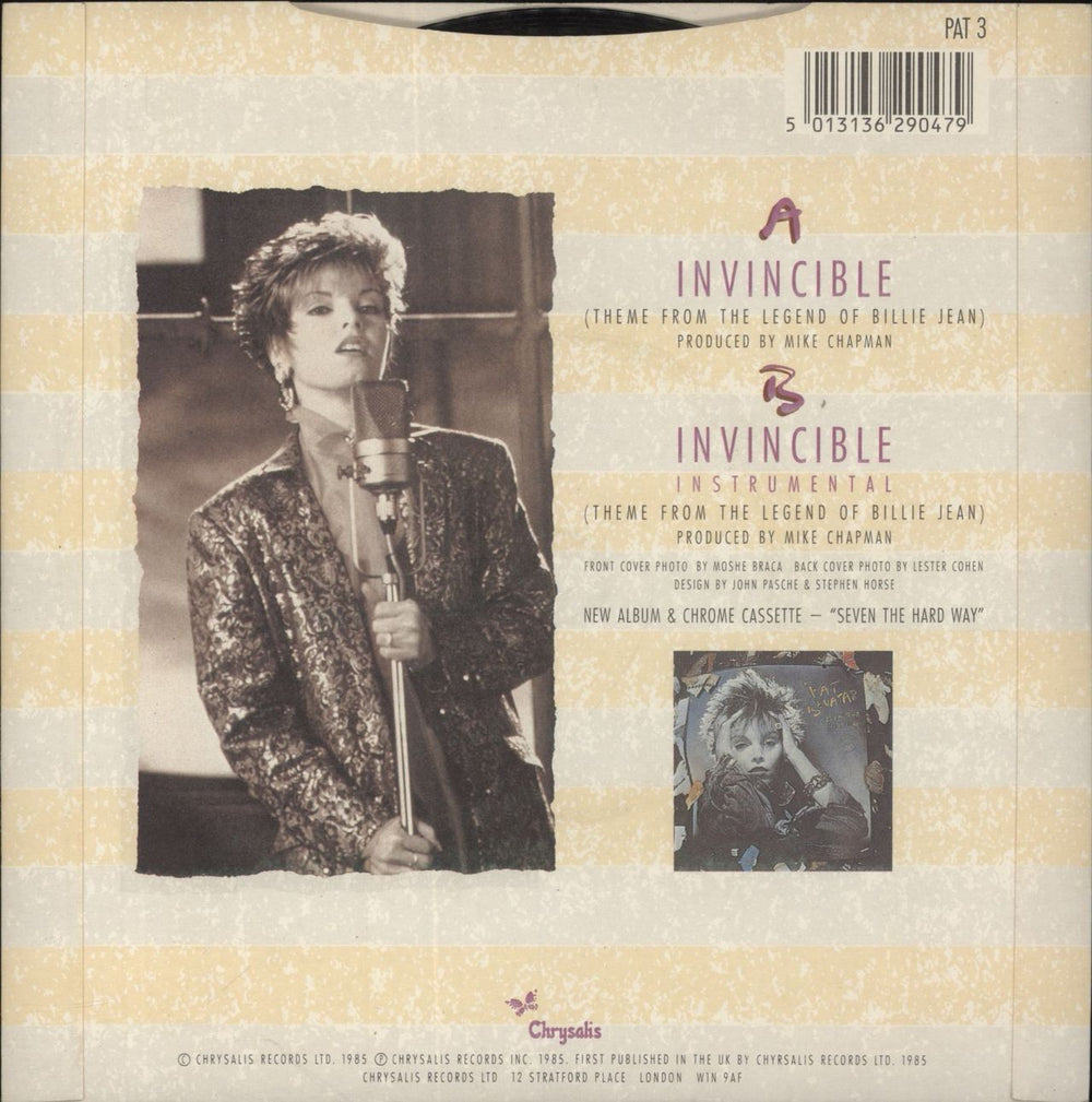 Pat Benatar Invincible UK 7" vinyl single (7 inch record / 45) 5013136290479