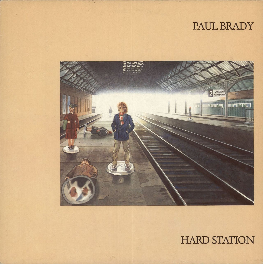 Paul Brady Hard Station UK vinyl LP album (LP record) POLS1072