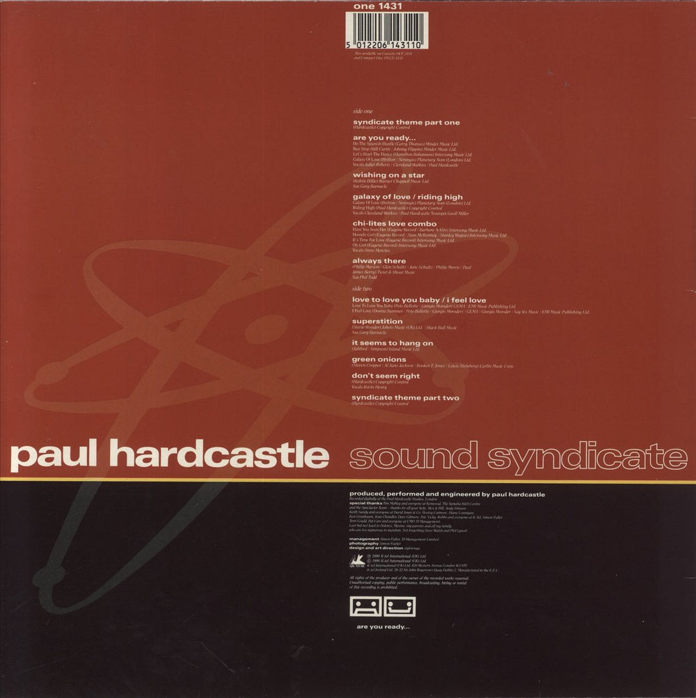 Paul Hardcastle Sound Syndicate UK vinyl LP album (LP record) 5012206143110