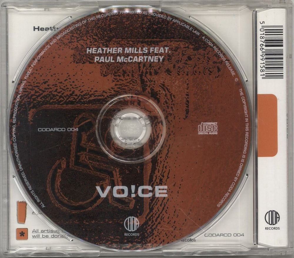 Paul McCartney and Wings Vo!ce - Barcoded UK CD single (CD5 / 5") 5018766991581