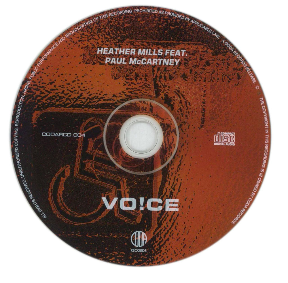 Paul McCartney and Wings Vo!ce UK CD single (CD5 / 5") MCCC5VO150538