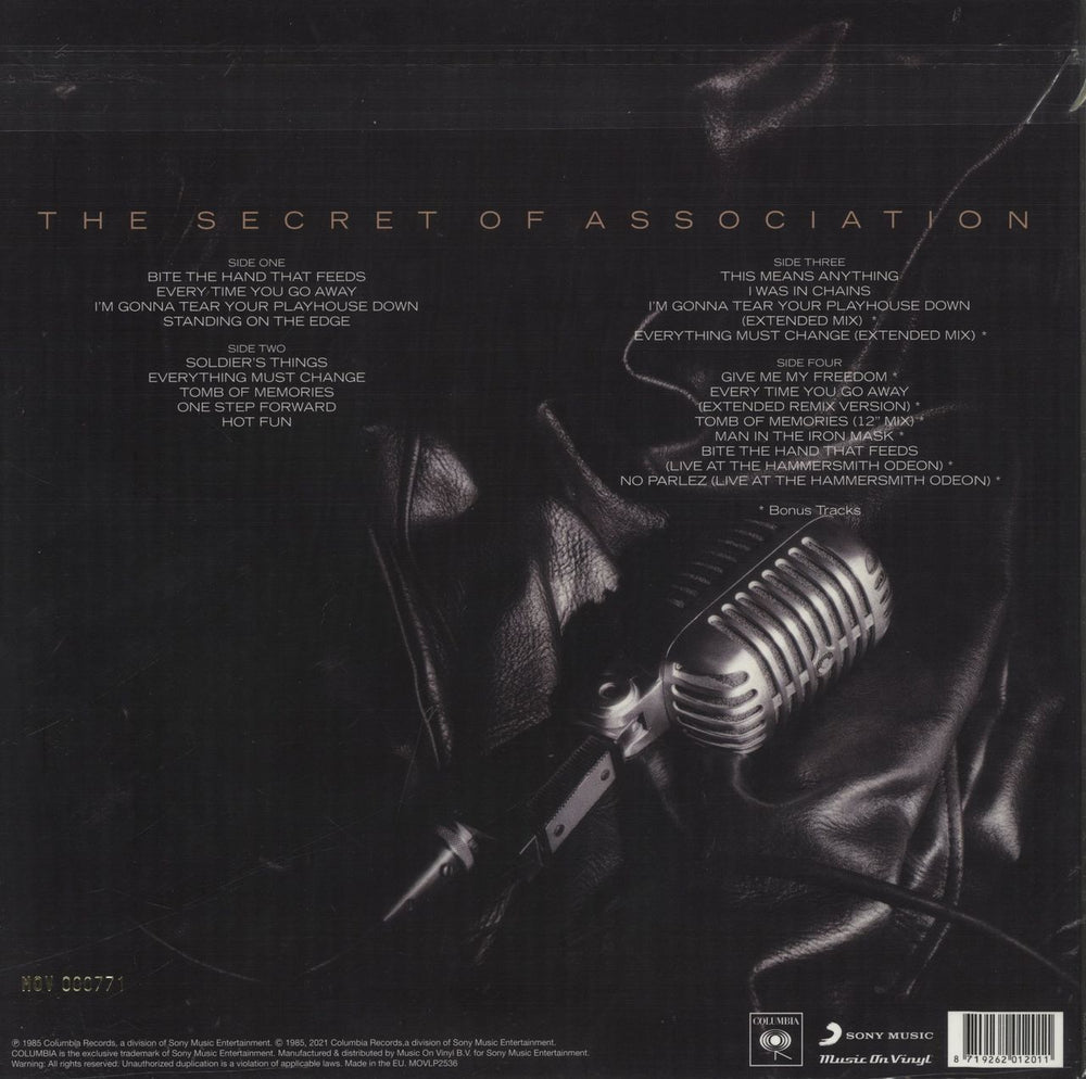 Paul Young The Secret Of Association - Autographed - Gold & Black Marbled Vinyl + Photo & Booklet UK 2-LP vinyl record set (Double LP Album) 8719262012011