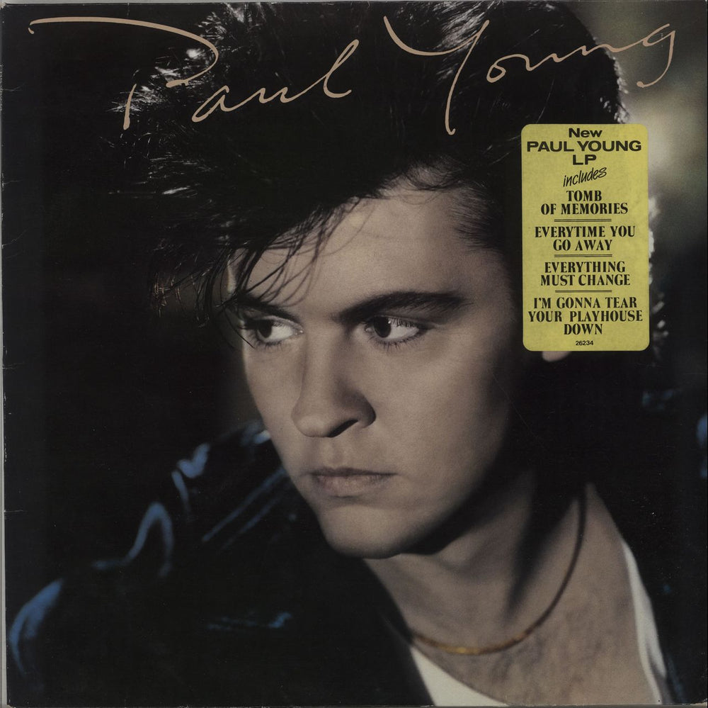 Paul Young The Secret Of Association - Stickered sleeve UK vinyl LP album (LP record) 26234