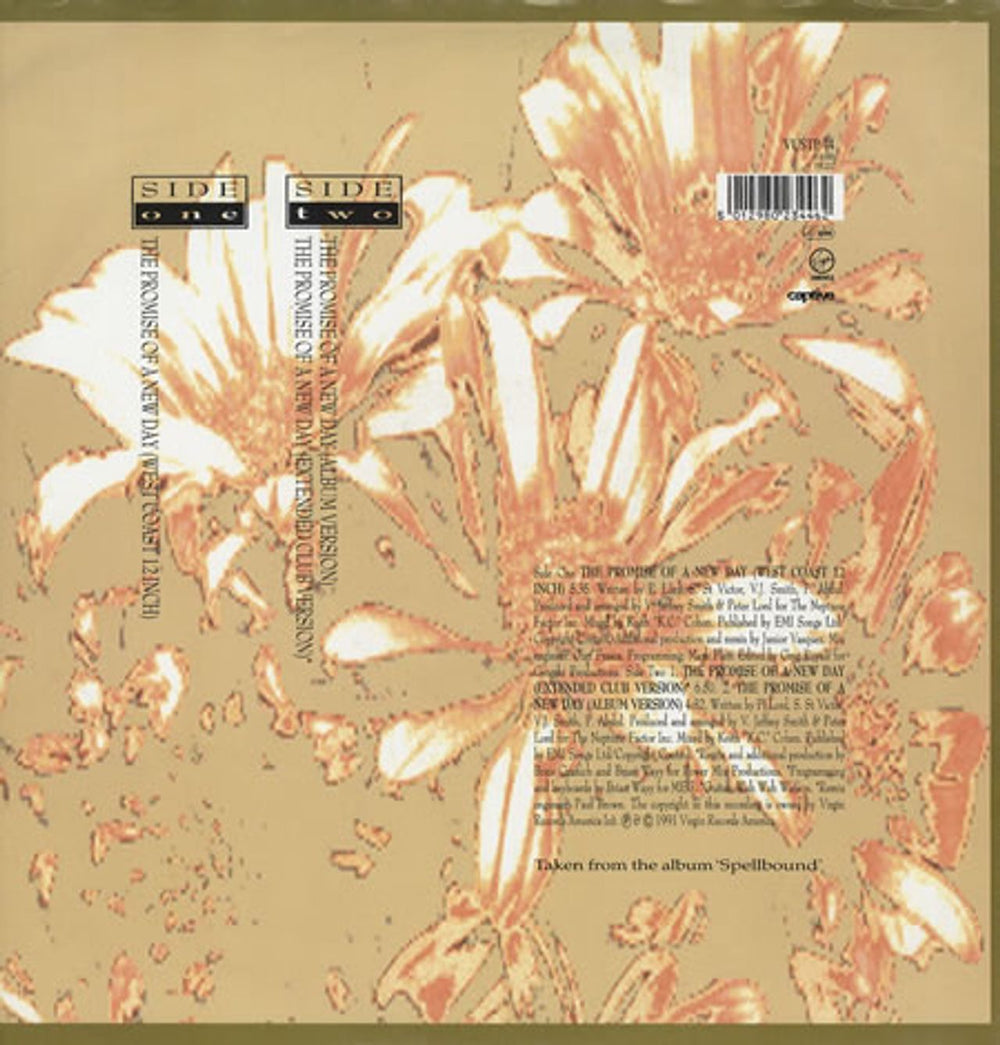 Paula Abdul The Promise Of A New Day - Poster Slv UK 12" vinyl single (12 inch record / Maxi-single) ABD12TH09441