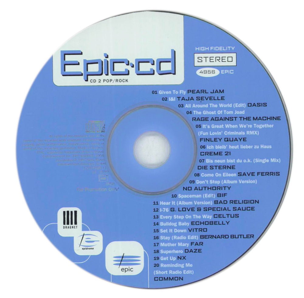 Pearl Jam Given To Fly - Epic Mag German Promo 2 CD album set (Double CD) PJA2CGI540672