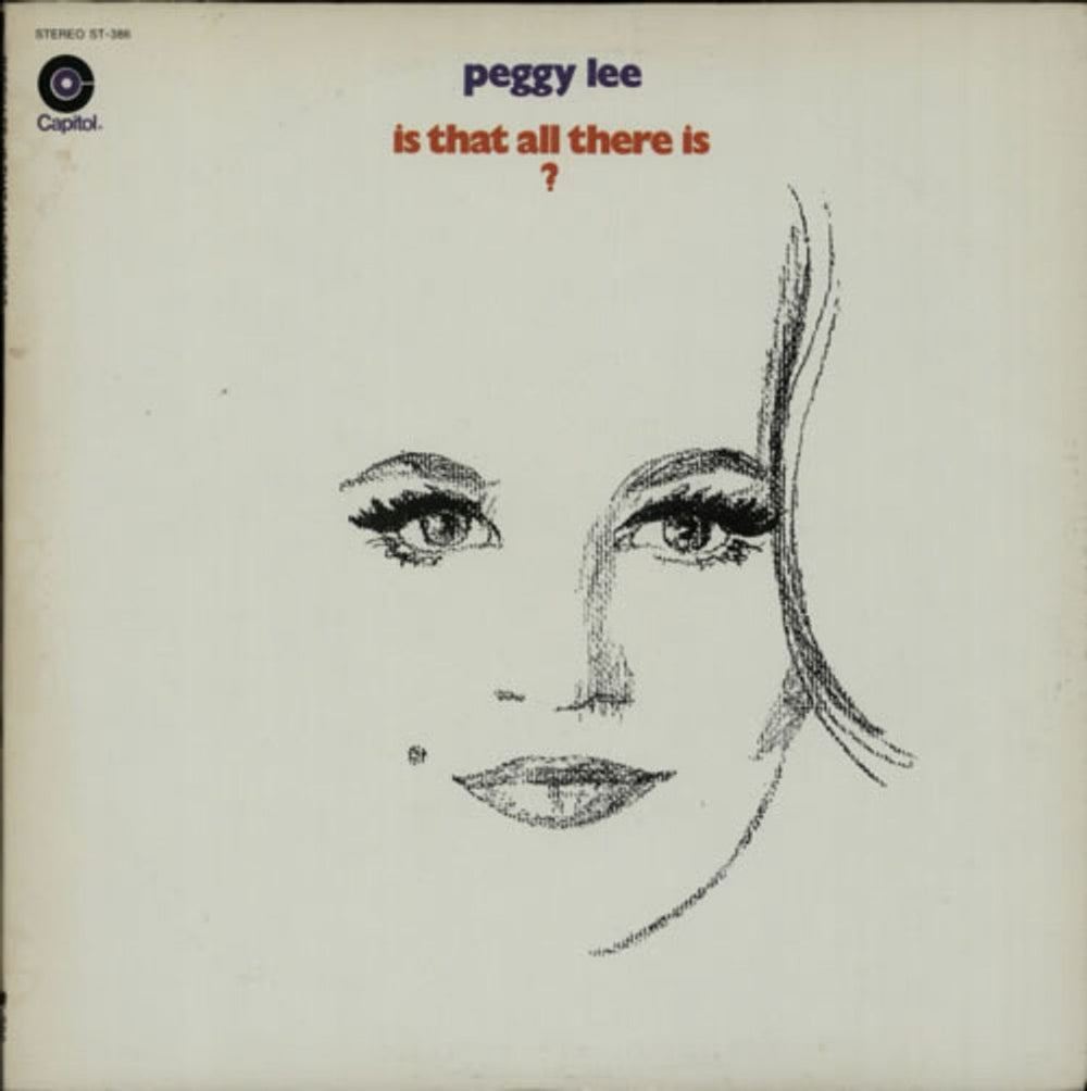 Peggy Lee Is That All There Is? US vinyl LP album (LP record) SM-386