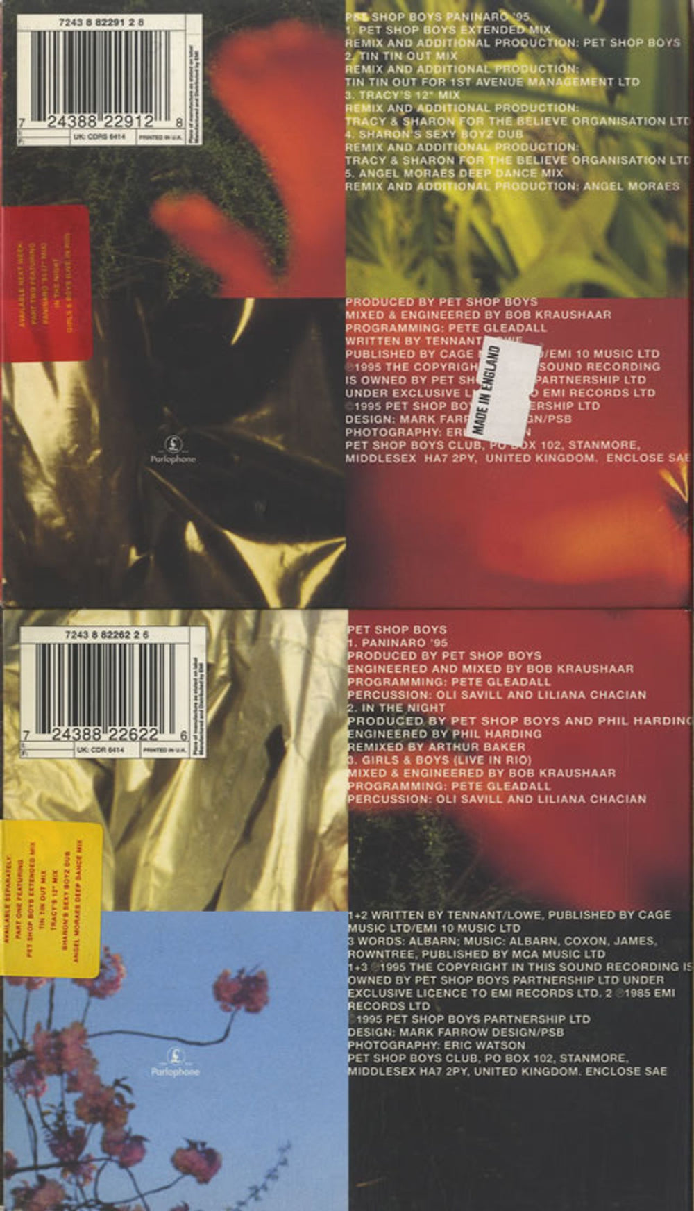 Pet Shop Boys Paninaro '95 - Sealed UK 2-CD single set (Double CD single) PSB2SPA159709