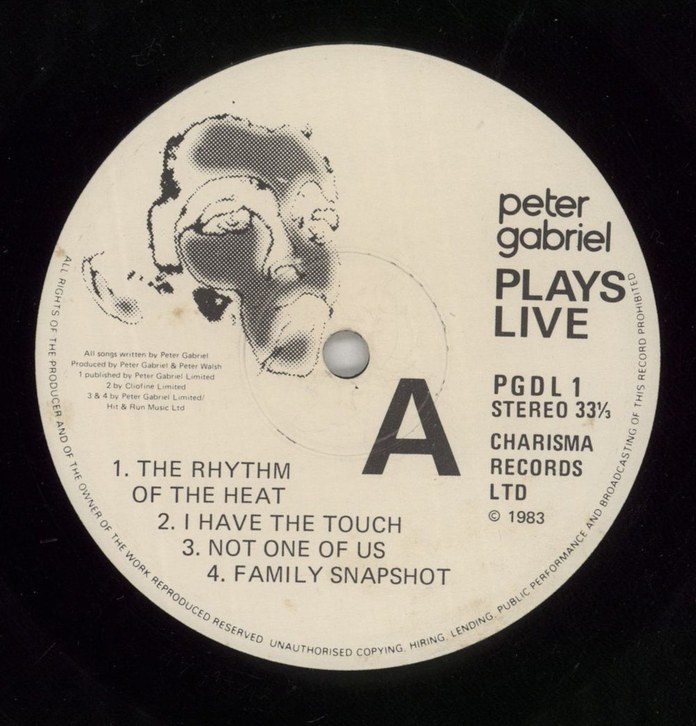 Peter Gabriel Plays Live - EX UK 2-LP vinyl record set (Double LP Album) GAB2LPL391518